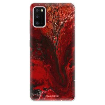 Odolné silikonové pouzdro iSaprio - RedMarble 17 - Samsung Galaxy A41