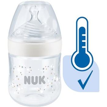 NUK Nature Sense kojenecká láhev s kontrolou teploty 150 ml bílá