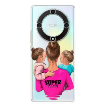 Odolné silikonové pouzdro iSaprio - Super Mama - Two Girls - Honor Magic5 Lite 5G