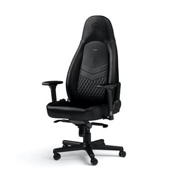 Noblechairs ICON Genuine leather, černá/černá (NBL-ICN-RL-BLA)