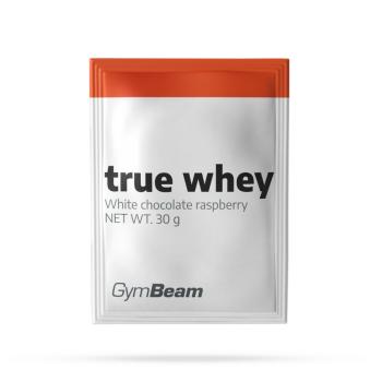 Vzorek True Whey 50 x 30 g bílá čokoláda malina - GymBeam