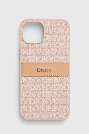 Obal na telefon Dkny iPhone 14 / 15 / 13 6.1 oranžová barva, DKHCP14SPRTHSLP