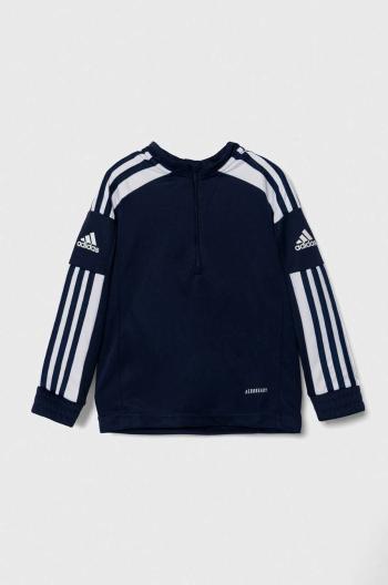 Dětská mikina adidas Performance SQ21 TR TOP Y tmavomodrá barva, vzorovaná