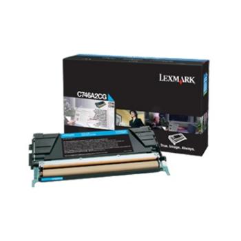 Lexmark originální toner C746A3CG, cyan, 7000str., Lexmark C746DN