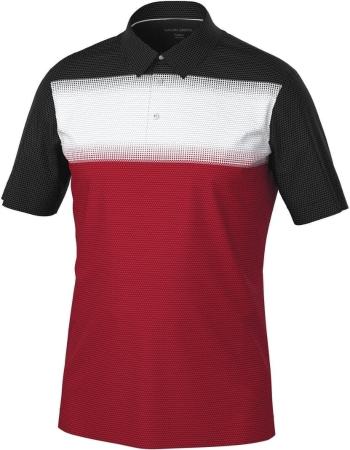 Galvin Green Mo Mens Breathable Short Sleeve Shirt Red/White/Black L Polo košile