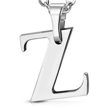 Šperky4U Ocelový přívěšek písmeno - iniciála Z - OPP1706-Z