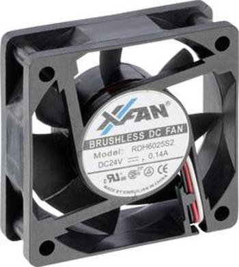 Axiální ventilátor X-Fan RDH6025S2 RDH6025S2, 24 V/DC, 28 dB, (d x š x v) 60 x 60 x 25 mm