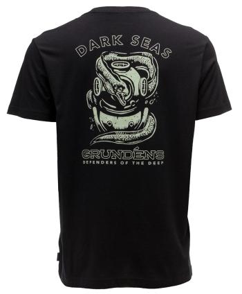 Grundéns tričko dark seas x grundens luminate ss t-shirt black - xl