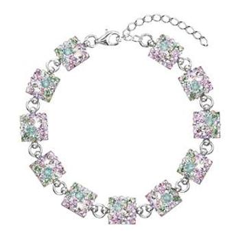 EVOLUTION GROUP CZ Stříbrný náramek s krystaly Crystals from Swarovski®, Sakura - 33047.3