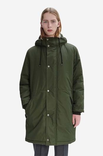 Bunda A.P.C. Parka Hector COEZV-H30179 BLACK pánská, zelená barva, přechodná