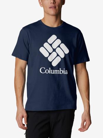 Columbia Trek™ Logo Short Sleeve Triko Modrá