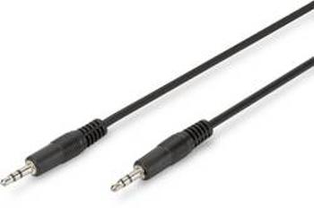 Jack audio kabel Digitus AK-510100-015-S, 1.50 m, černá