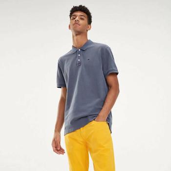 Tommy Hilfiger pánské tmavě modré polo tričko Garment - M (002)