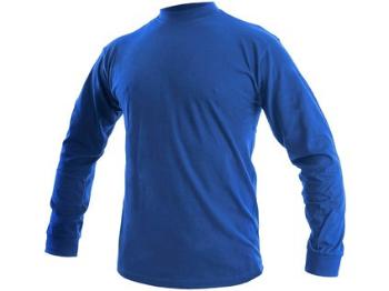 Tričko PETR, dlouhý rukáv, středně modré, vel. XL