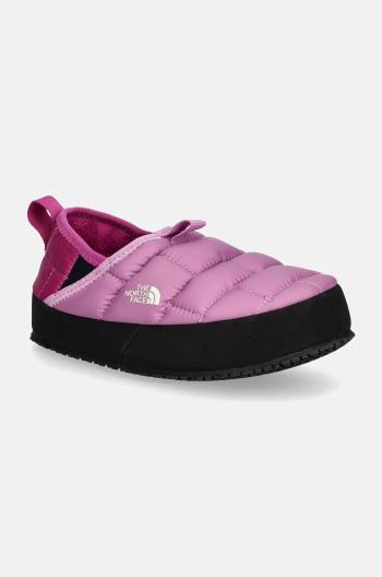 Dětské papuče The North Face THERMOBALL TRACTION MULE II fialová barva, NF0A39UX8I51