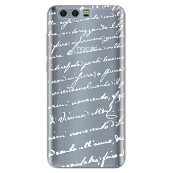 Odolné silikonové pouzdro iSaprio - Handwriting 01 - white - Huawei Honor 9