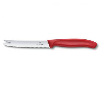 Nůž na sýr a uzeniny Victorinox 11 cm červený