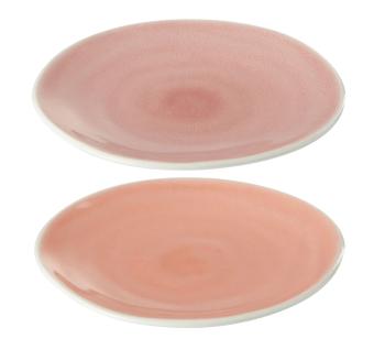 Sada 2ks korálový a růžový malý talířek Apero - Ø 15*2 cm 70780
