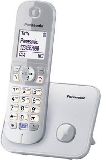 Bezdrátový analogový telefon Panasonic KX-TG6811, stříbrná, šedá