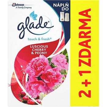 GLADE by Brise One Touch náplň 2+1 Svůdná pivoňka a višeň (3 × 10 ml) (5000204958720)