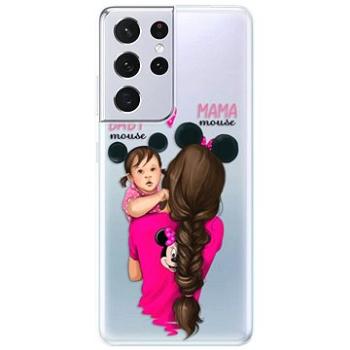 iSaprio Mama Mouse Brunette and Girl pro Samsung Galaxy S21 Ultra (mmbrugirl-TPU3-S21u)