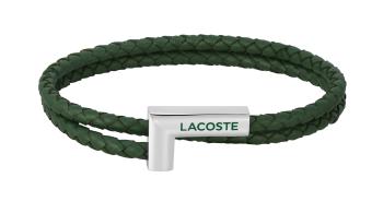 Lacoste Zelený kožený náramek Swarm 2040151