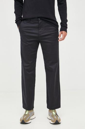 Kalhoty Selected Homme pánské, černá barva, jednoduché