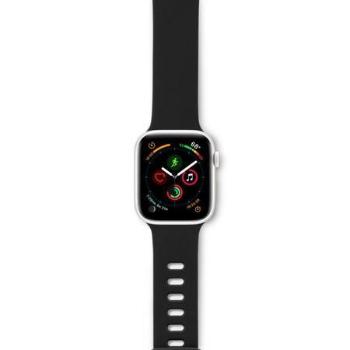 EPICO silikonový řemínek pro Apple Watch 38/40mm, černá 41918101300001