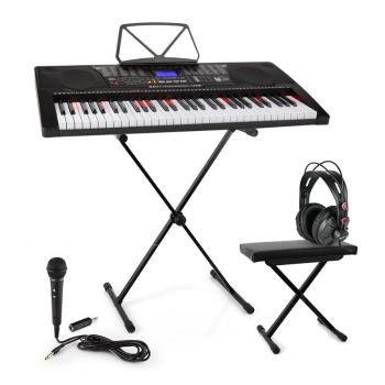 SCHUBERT Etude 225, USB keyboard se sluchátky, stojan na keyboard a lavička