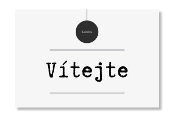 Uvítací tabule - Minimalism