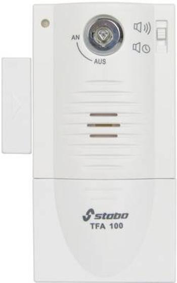 Dveřní/okenní alarm Stabo TFA 100 51109, s klíčem, 90 dB, bílá