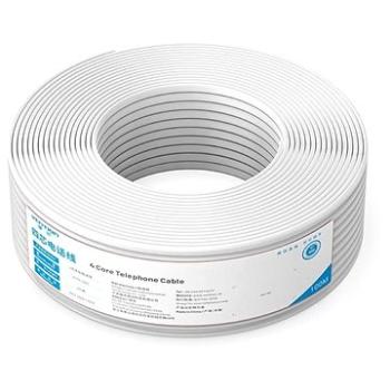 Vention 4 Core Telephone Cable 100M White (IQAWAD)