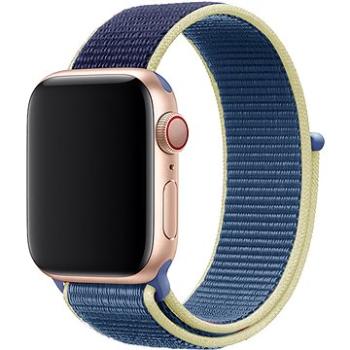 Eternico Airy pro Apple Watch 38mm / 40mm / 41mm  Aura Blue and Gold edge    (AET-AWAY-AuBlG-38)