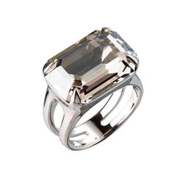 EVOLUTION GROUP CZ Stříbrný prsten s kulatým kamenem Crystals from Swarovski® vel: 54 - velikost 56 - 35803.5