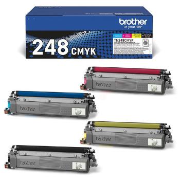 BROTHER TN-248 - originální toner, černý + barevný, 4x1000