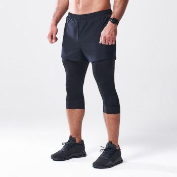 Kompresní legíny All-Action Short + Tight Black L - SQUATWOLF