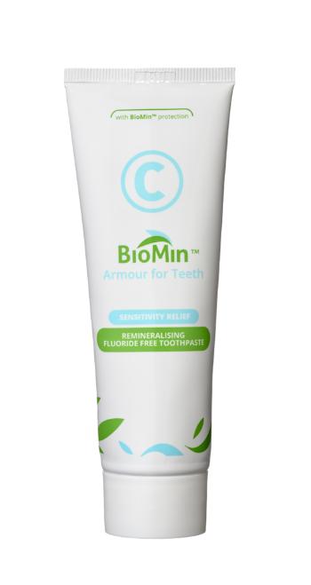 BioMin C zubní pasta pro citlivé zuby bez fluoridů, 75 ml