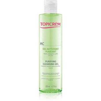 Topicrem AC Purifying Cleansing Gel hloubkově čisticí gel pro mastnou citlivou pleť 200 ml