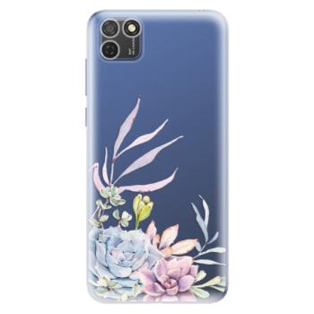 Odolné silikonové pouzdro iSaprio - Succulent 01 - Honor 9S