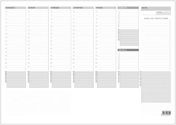 Plánovač stolní A3 týdenní mapa 30 listů BALOUŠEK