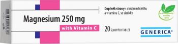 Generica Magnesium 250 mg s vitamínem C 20 šumivých tablet