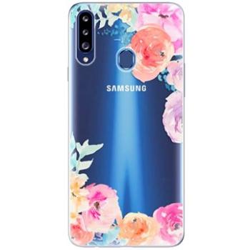 iSaprio Flower Brush pro Samsung Galaxy A20s (flobru-TPU3_A20s)