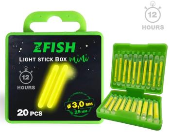 Zfish chemické světlo box 20 ks - 3x25 mm