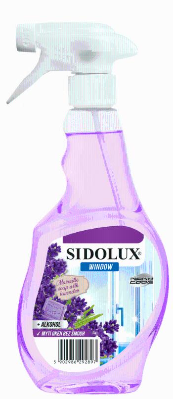 Sidolux Window Nano Code s vůní Marseillské Mýdlo s levandulí 500 ml