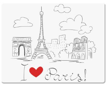 Podložka pod myš I Love Paris