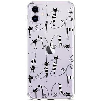 TopQ iPhone 11 silikon Cats 1 44985 (Sun-44985)