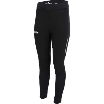 Swix FOCUS WIND TIGHTS Prodyšné elastické dámské kalhoty, černá, velikost L