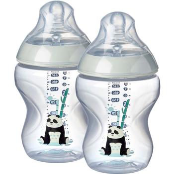 Tommee Tippee C2N Closer to Nature Girl kojenecká láhev 2 ks 0m+ 2x260 ml