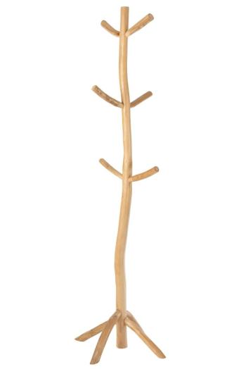 Dřevěný volně stojící věšák s 6-ti háčky Branches - 65*65*185 cm 20789