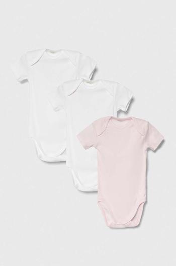 Bavlněné kojenecké body United Colors of Benetton 3-pack